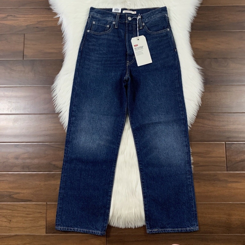 Levi's Ground Swell Ribcage Straight Ankle Jeans